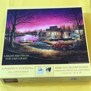 Puzzle 🧩 A Perfect Evening Art by Check Black, 🇺🇸, 2017, like new, 1000 piece